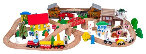 MEGA Drewniana Kolejka na Stoliku