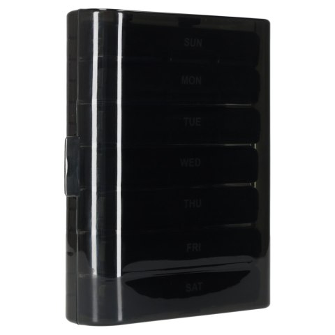 Pojemnik organizer na tabletki leki czarny