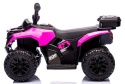 Quad J9 RÓŻOWY na akumulator dla dzieci, muzyka, światło