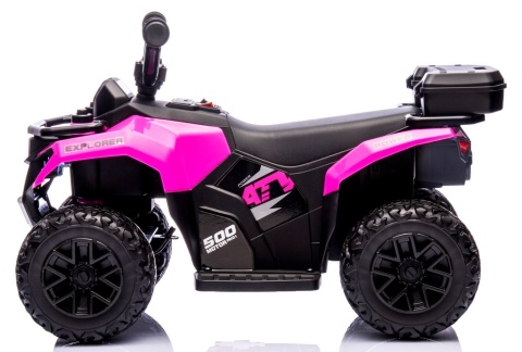 Quad J9 RÓŻOWY na akumulator dla dzieci, muzyka, światło