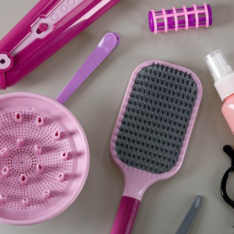 Zestaw fryzjerski dla dzieci suszarka prostownica 16 elementów