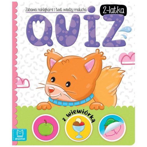 Aksjomat Quiz 2-latka z wiewiórką. Zabawa z naklejkami i test wiedzyKS1134
