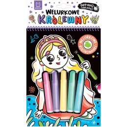 Aksjomat Welurkowe królewny. Dotykaj i koloruj KS1149