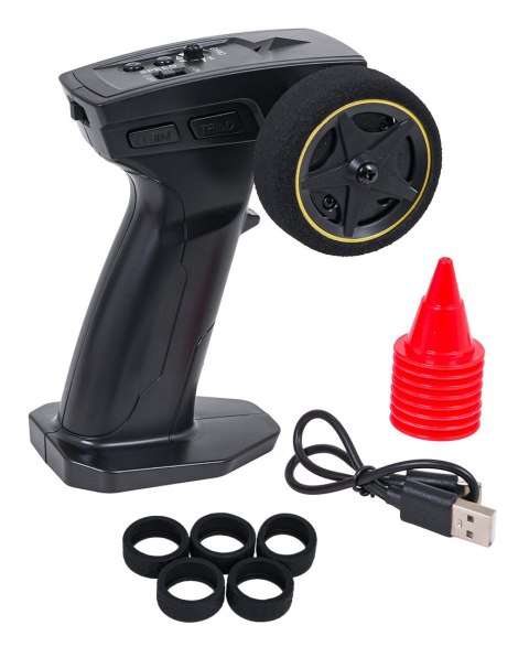 Autko R/C do Driftu 1:43 Srebrne + Akcesoria