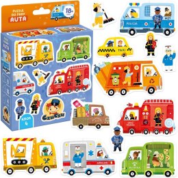CzuCzu Puzzle do pary 18m+ AUTA ZA5661