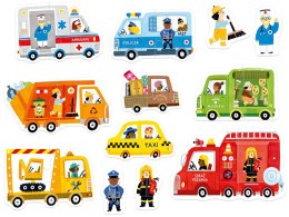 CzuCzu Puzzle do pary 18m+ AUTA ZA5661