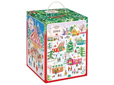 CzuCzu Puzzlove Zima 4 układanki po 150 elementów ZA6114
