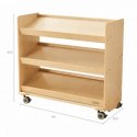 MASTERKIDZ Regał na Kółka - 3 Półki Na Akcesoria Do Tablicy STEM