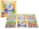 Magnetyczne Puzzle Pojazdy + Książeczka