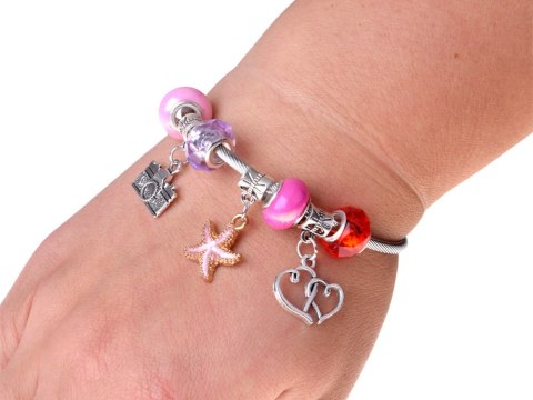 Rozkładana szkatułka na biżuterię koraliki DIY ozdoby do włosów ZA5732