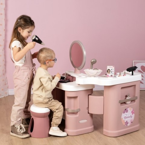 SMOBY Centrum małej stylistki BEAUTY + 26 akcesoria Fryzjer i kosmetyczka