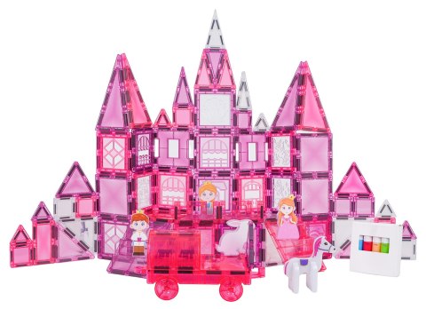 Zestaw Klocków Magnetycznych Do Malowania Różowa Księżniczka 126el.