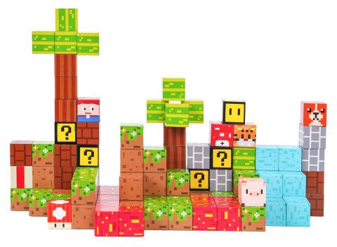 Zestaw Kostek, Klocków Magnetycznych 102el.