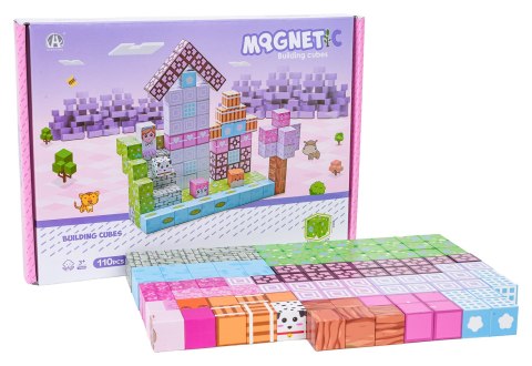 Zestaw Kostek, Klocków Magnetycznych 110el.