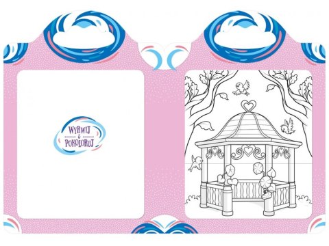 Aksjomat Niezwykłe pałace. Malowanka z naklejkami. Zaczarowana kredka KS1113