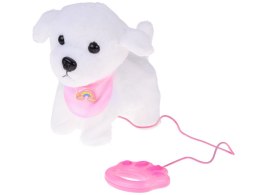 Piesek interaktywny chodzi na smyczy szczeka rusza ogonkiem ZA5591