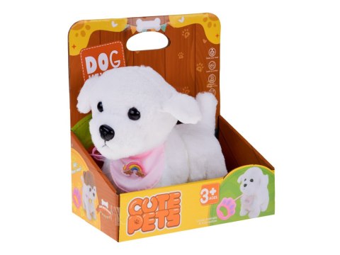 Piesek interaktywny chodzi na smyczy szczeka rusza ogonkiem ZA5591