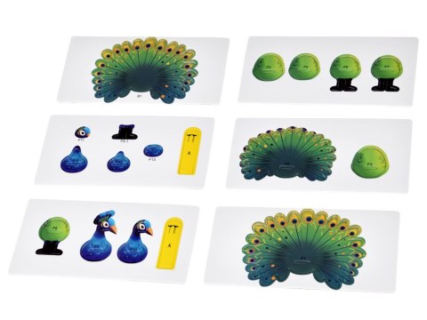 Puzzle 3D kartonowy model kolorowy PAW zrób to sam DIY 18ele ZA5718