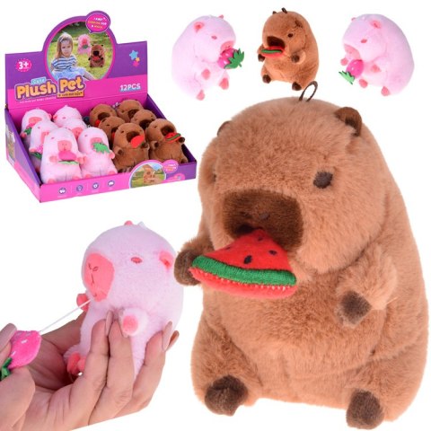 Urocza KAPIBARA zawieszka pałaszująca arbuza mini maskotka 10 cm ZA5733