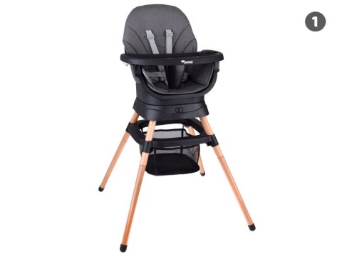 Wielofunkcyjny fotel obracane krzesełko do karmienia 6w1 dla dzieci ZA5659