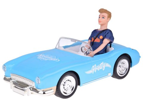 Autko na pilota Retro Cadillac Lalka Stylowy kierowca Ken RC0746