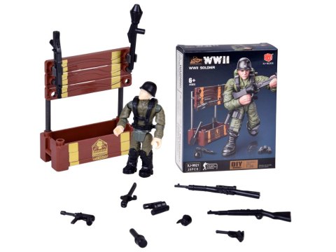 Klocki żołnierz WWII figurka żołnierzyk model do złożenia 28 ele ZA5723