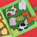 Książeczka sensoryczna edukacyjna manipulacyjna farma