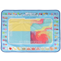 Mata wodna do malowania rysowania wodą mazaki pieczątki szablony wałek 100x80cm alfabet