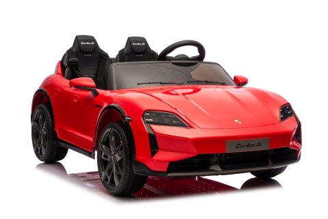 Pojazd Porsche Taycan Turbo S Czerwony