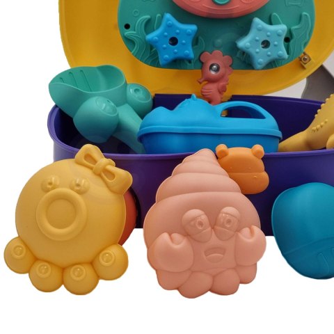 WOOPIE Zestaw do Piasku 3w1 Walizka Piesek + Zabawka Wodna - 3 szt.