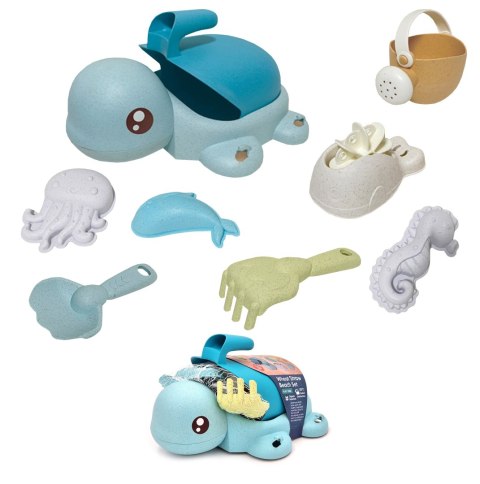 Woopie Zestaw do Piasku Żółwik Zielony 8 el.