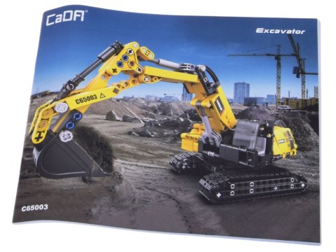 CaDA Klocki techniczne konstrukcyjne KOPARKA ruchome element 467el ZA4630