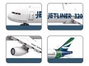 Klocki konstrukcyjne Samolot Jetliner 320 model pasażerski 133 ele ZA5678