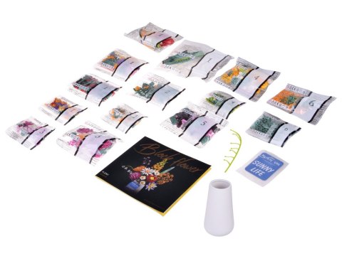 Klocki techniczne kwiaty BUKIET KWIATÓW ceramiczny wazon 1070 ele ZA5865