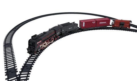 Kolejka Retro z Funkcją Świateł, Dźwięku i Dymu 138cm