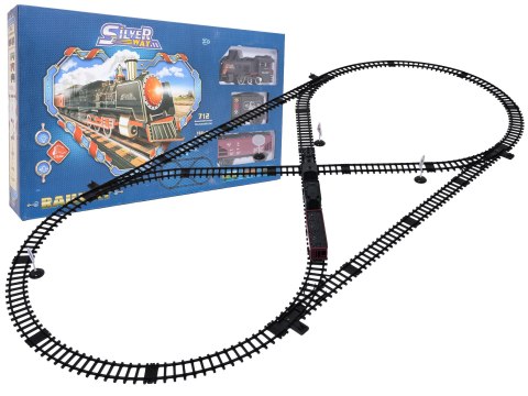 Kolejka z Pociągami z Funkcją Dymu, Świateł i Dźwięku