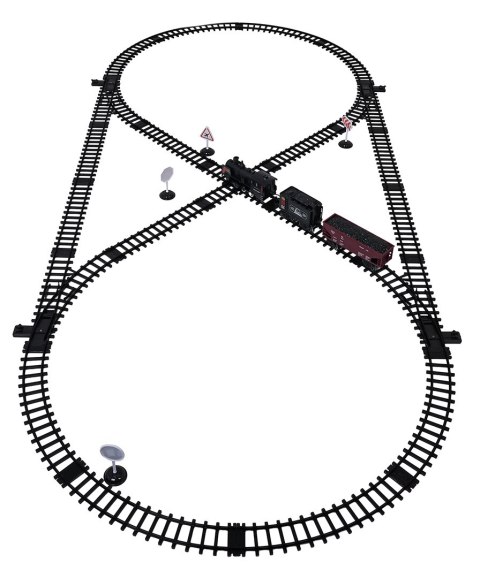 Kolejka z Pociągami z Funkcją Dymu, Świateł i Dźwięku