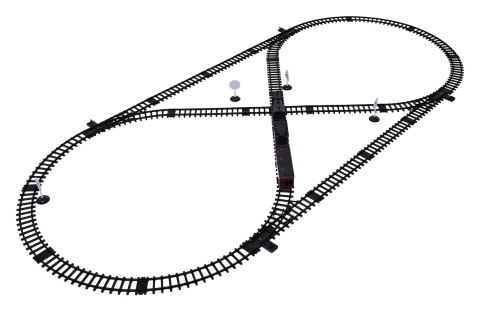 Kolejka z Pociągami z Funkcją Dymu, Świateł i Dźwięku