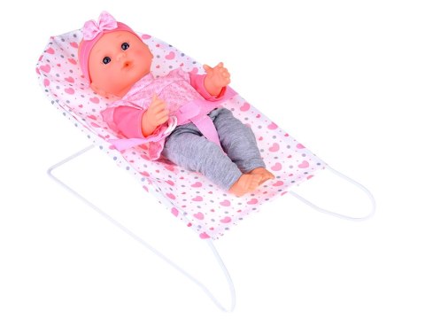 Zestaw Deluxe Lalka Bobas Wózek Łóżeczko Mata z akcesoriami 17ele ZA5916