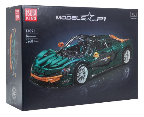 Zestaw Klocków Auto Sportowe Zielone 3268el.