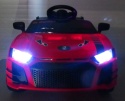 Cabrio A1 czerwony, autko na akumulator, funkcja bujania, PILOT