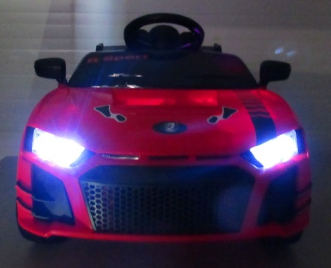 Cabrio A1 czerwony, autko na akumulator, funkcja bujania, PILOT