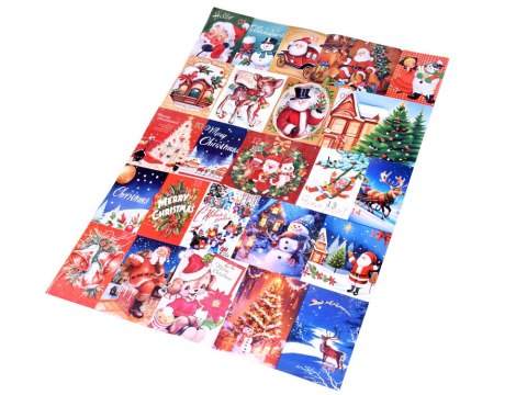 Kalendarz adwentowy PUZZLE - 24 świąteczne układanki w stylu VINTAGE ZA5885