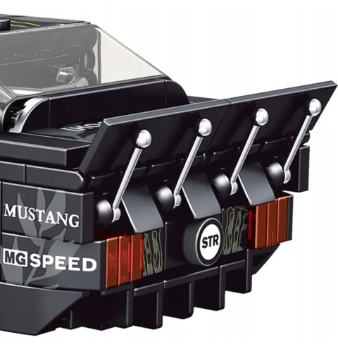 Zestaw Klocków Auto Sportowe Czarne 414el.