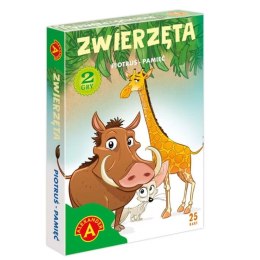 Alexander Karciana gra pamięciowa Karty Piotruś - Zwierzęta GR0808