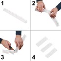Kolce na gołębie listwa na ptaki odstraszasz plastikowe gęste białe 8el. 43 cm