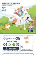 WOOPIE BABY Zabawka Sensoryczna Montessori Gryzak Grzechotka Wielofunkcyjny Lis