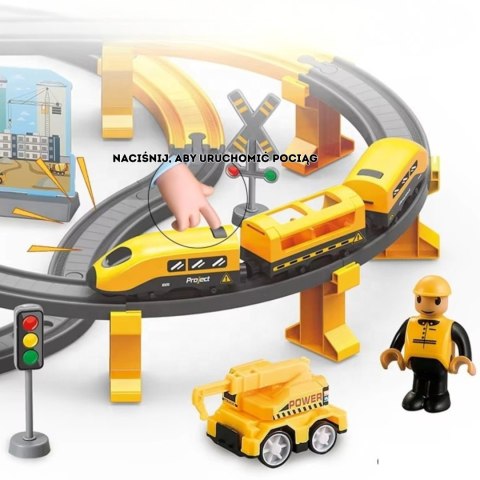 WOOPIE Kolejka Elektryczna Pendolino Zestaw 92el.