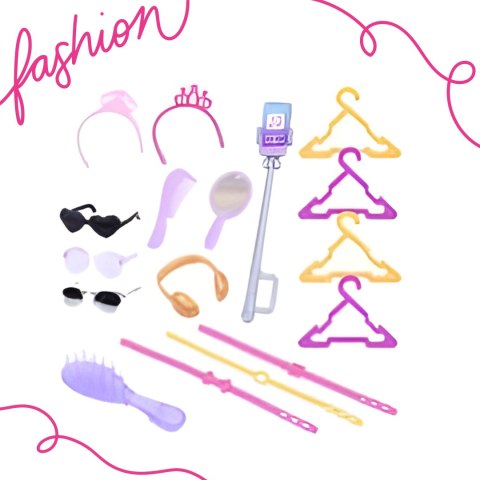 WOOPIE ROYAL Lalka Lili Modelka Stylistka Modowa z Akcesoriamii