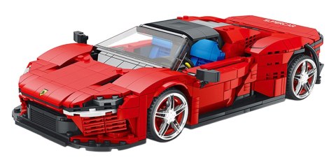 Zestaw Klocków Auto Sportowe Czerwone 1069el.